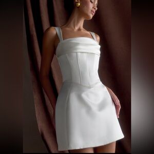 Meshki Strapless White Dress